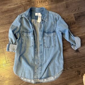 Babaton Light Blue utility shirt